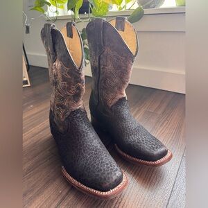 Vintage La Sierra y Carreta Men’s Western Cowboy Boots Made in Mexico Size 7 1/2